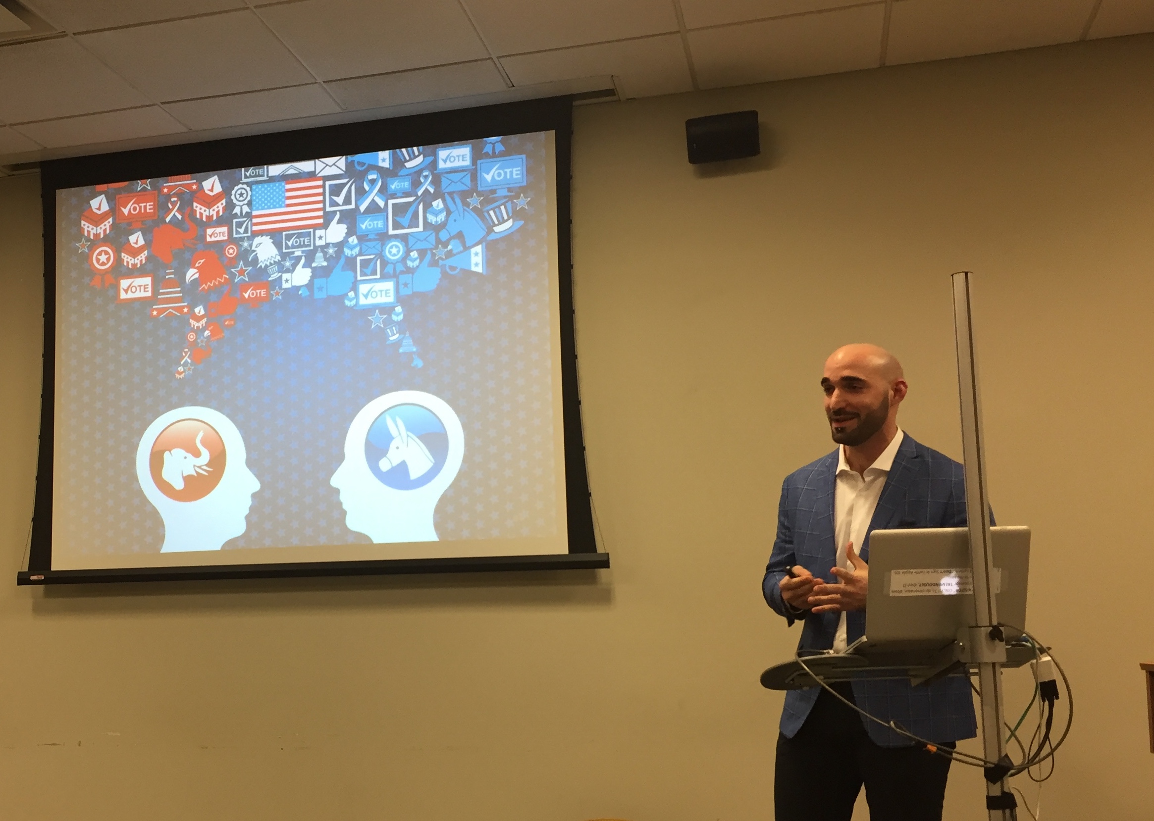 Dissertation defense action shot